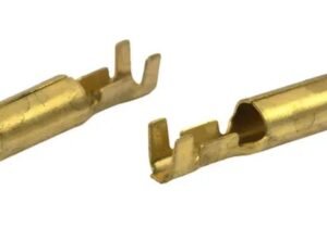 TERMINAL DORADO PUNTA HUECA 2.3 MM HEMBRA