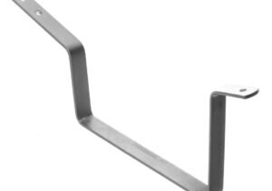 ZINC SOPORTE CANALETA RECTANGULAR