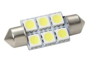 LED ( 13 ) BCO. 6/8 P. TUBULAR 12V.