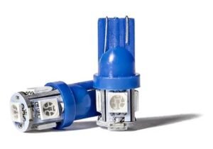 LED ( 4 ) AZUL. 1 P. COMUN 12V.